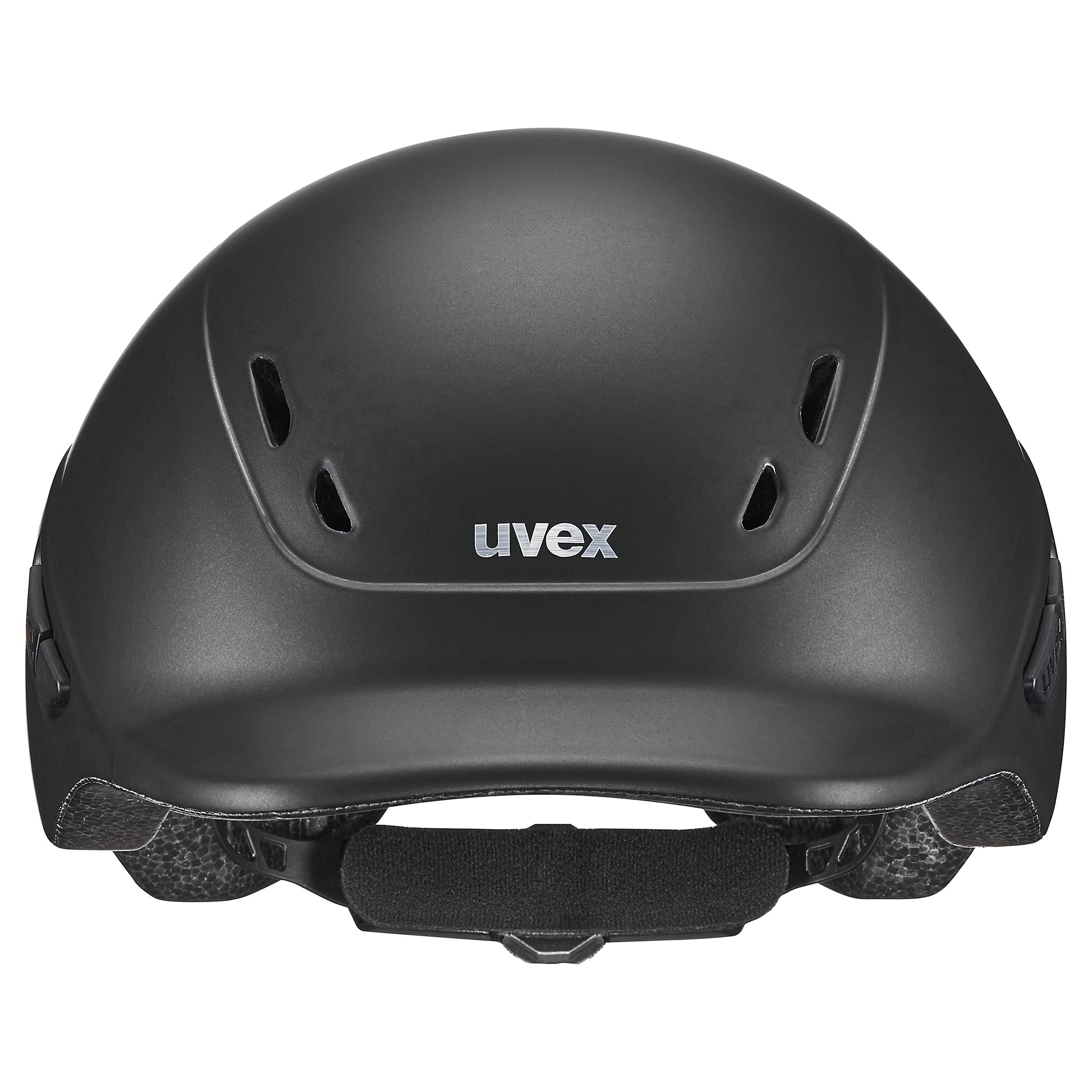 Uvex - Matt Black - Adjustable Children's Riding Hat size 49-54 cm
