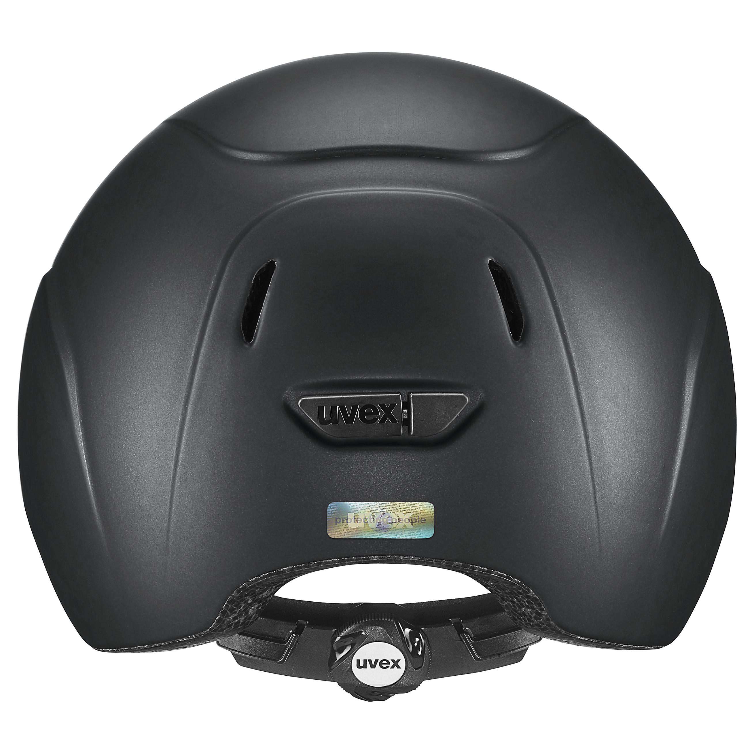 Uvex - Matt Black - Adjustable Children's Riding Hat size 49-54 cm